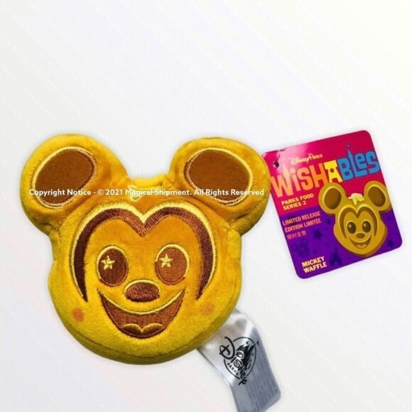 Disney Parks - "Mickey Waffle" Wishables Plush – Parks Food Series 2 - Picture 1 of 3